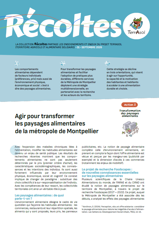 couverture Agir pour transformer les paysages alimentaires de la métropole de Montpellier