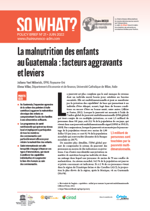 illustration So what : La malnutrition des enfants au Guatemala&nbsp;: facteurs aggravants et leviers